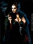 Fabian Perez Blue Rabbit Lucy painting